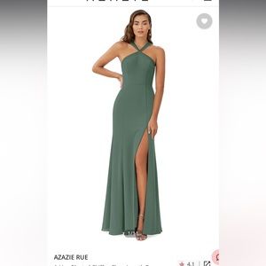 Azazie Rue Eucalyptus Bridesmaids dress